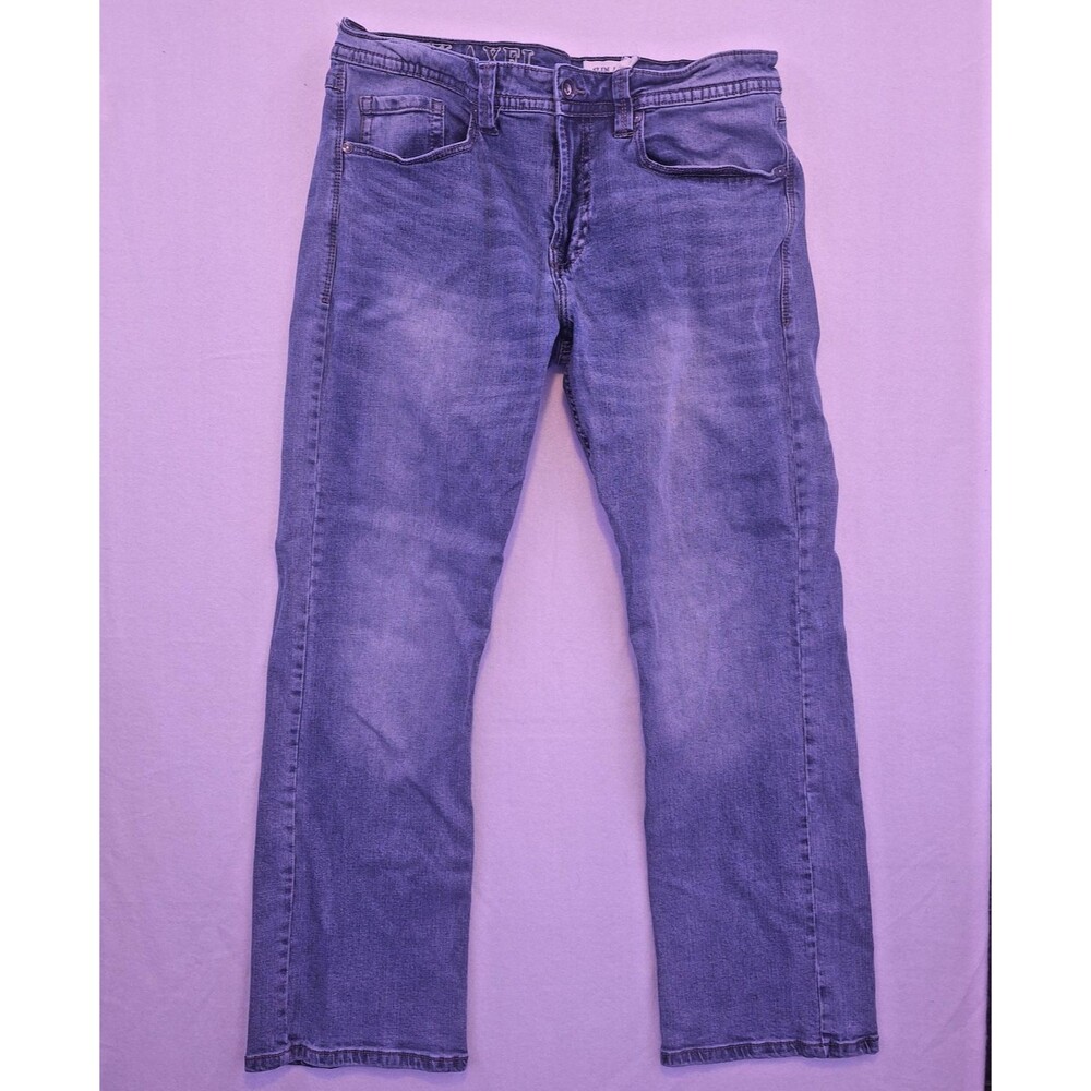 ​TK Axel Men's Slim Bootcut Jeans 34x32 Key West Medium Wash Stretch Denim